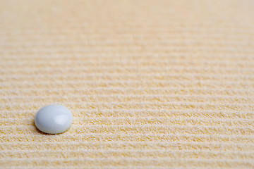 Image showing Abstract background from sand and drop in zen style