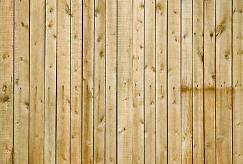 Image showing Wall covered with boards - wooden background