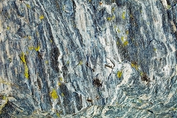Image showing Surface of granite rock with lichen