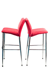 Image showing Red bar stool