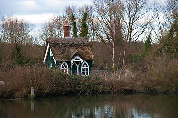 Image showing Thatched building