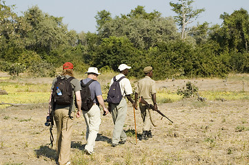 Image showing Walking safari