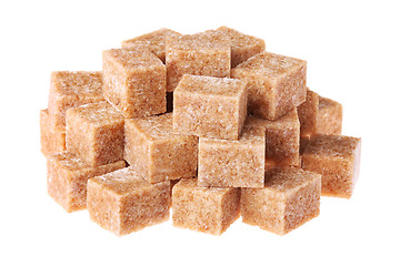 Image showing Brown sugar cubes