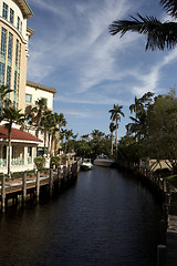 Image showing View of Waterway off Las olas blvd