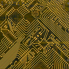 Image showing Abstract electronic industrial circuit board background