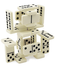 Image showing Abstract figure of dominoes