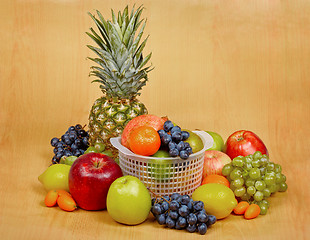 Image showing Still life - fruits on table