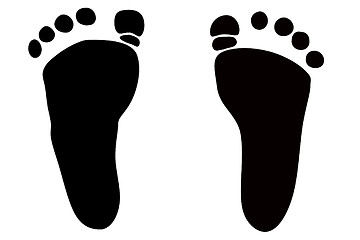 Image showing Baby Footprints