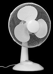 Image showing Office fan isolated on black background