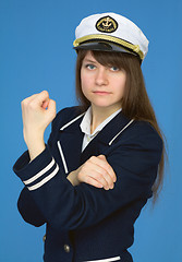 Image showing Captain with emotional gesture