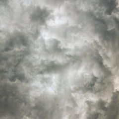 Image showing Cloud texture night sky before the storm