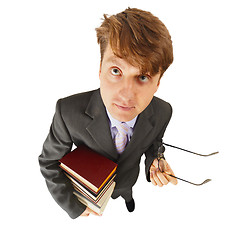 Image showing Schoolteacher with textbooks in hand