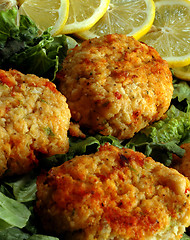 Image showing crab cakes