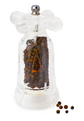 Image showing Transparent pepper mill