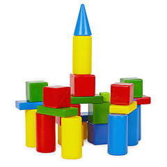 Image showing Tower of toy bricks