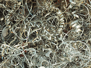 Image showing Waste lathe - metal shavings