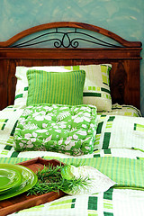 Image showing Green bed 