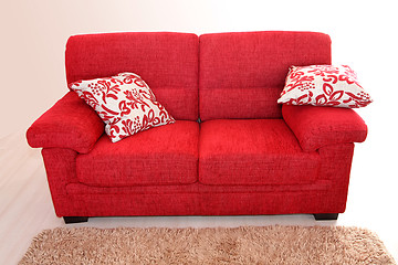 Image showing Red sofa