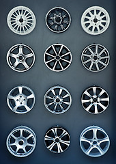 Image showing Aluminium car rims