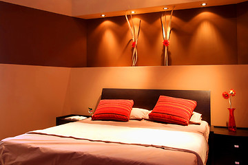 Image showing Brown bed