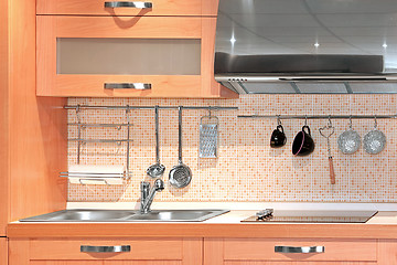 Image showing Compact kitchen detail
