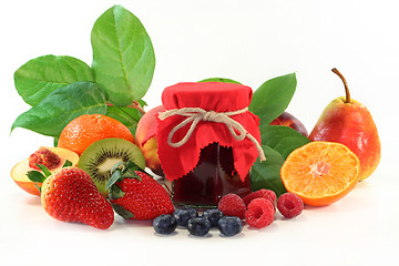 Image showing Mixed fruit jam