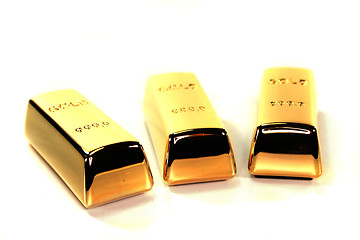 Image showing three Gold bullion