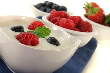 Image showing Fruit yogurt