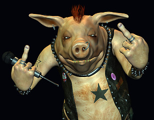 Image showing Naughty Pig