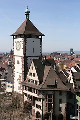 Image showing Schwabentor Gate Schwaben in Freiburg in Breisgau Germany