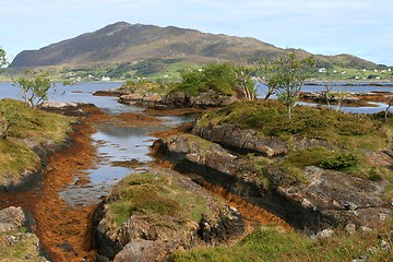 Image showing Scenery on the island Voksa in Norway