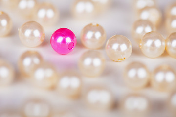 Image showing Fake pearl of different color