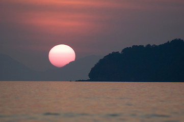 Image showing sunset