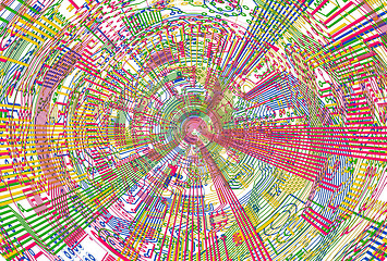 Image showing Illustrating background of electronic components