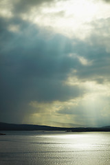 Image showing Evening landscape with sea