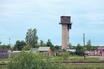 Image showing Old water tower