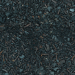 Image showing Ground covered with ash and rust - seamless texture