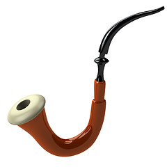 Image showing 3d brown pipe