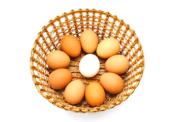 Image showing Eggs in the basket