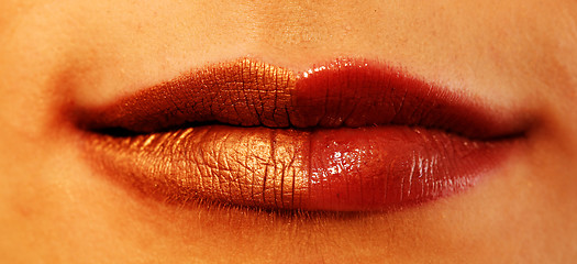 Image showing bright lips