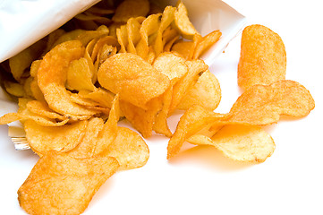 Image showing The image of the potato chips