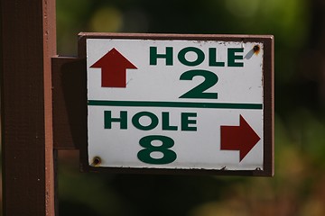 Image showing Golf sign