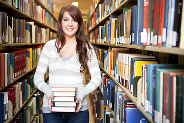 Image showing Mixed race ollege student