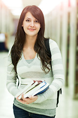 Image showing Mixed race ollege student