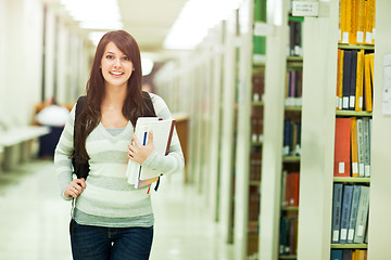 Image showing Mixed race ollege student