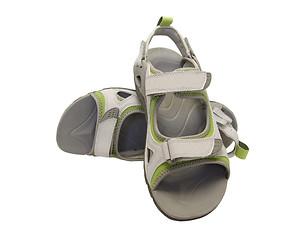 Image showing Pair of sport sandals