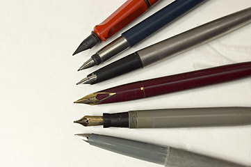 Image showing Fountain pens