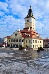 Image showing Council Square in Brasov, Romania - wintertime