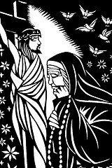 Image showing Jesus with sister