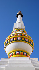 Image showing White pagoda in Mongolia